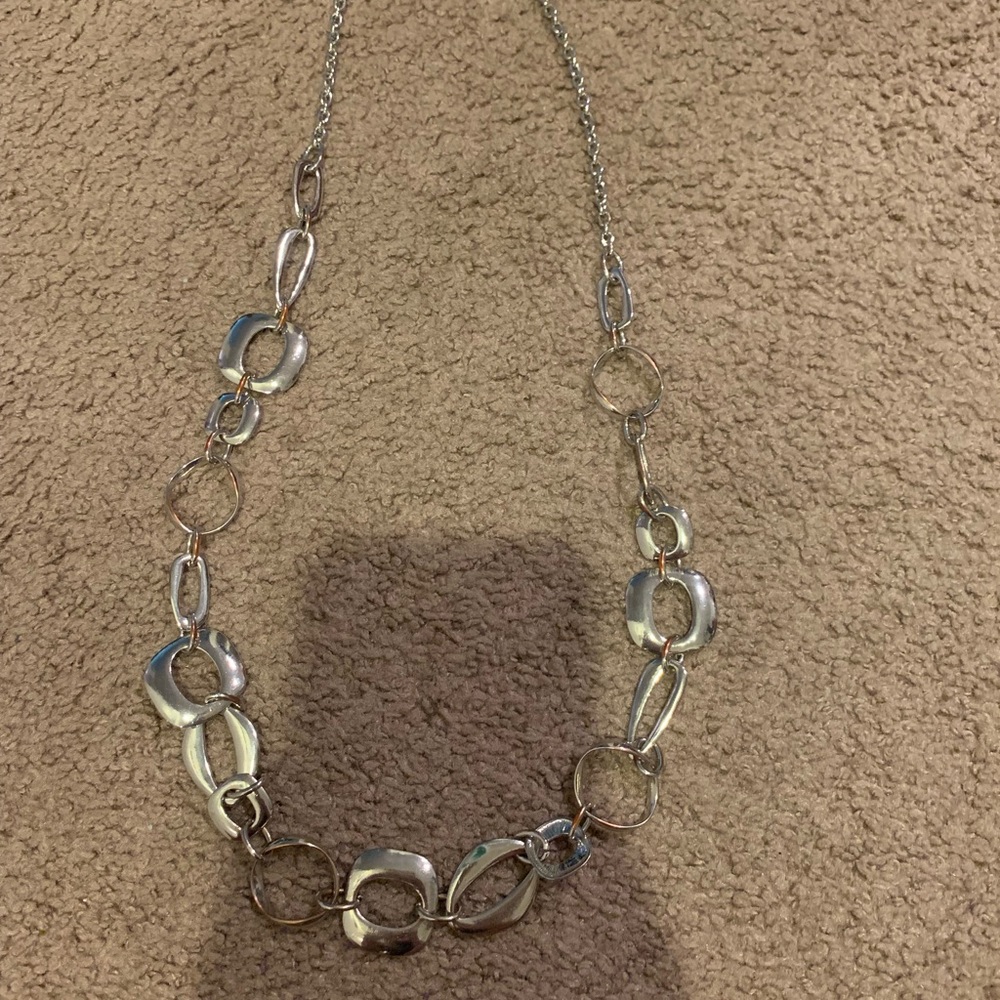 silver necklace